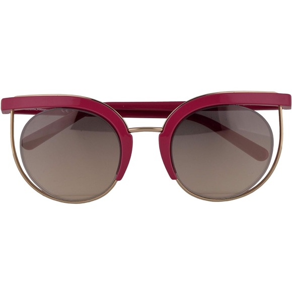 Ferrgamo Pink Cat Eye Sunglasses SF909S Funky Retro Designer - Picture 3 of 15